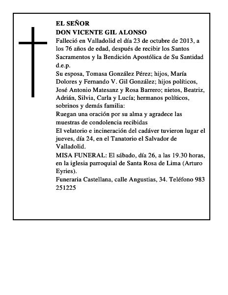 Don Vicente Gil Alonso