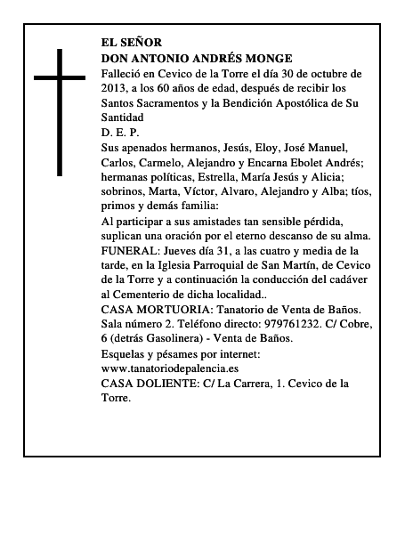 Don Antonio Andrés Monge