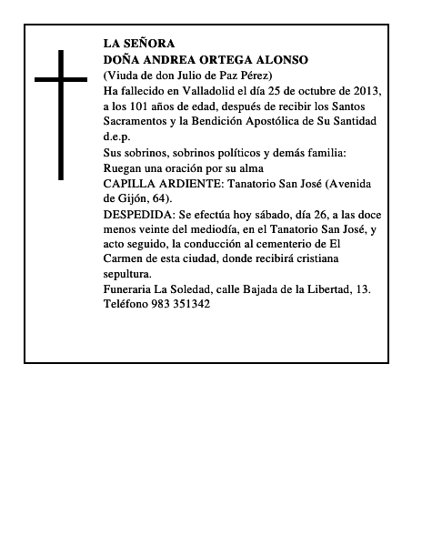 Doña Andrea Ortega Alonso