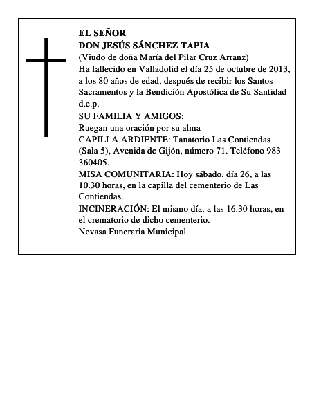 Don Jesús Sánchez Tapia