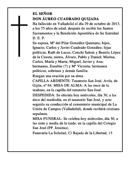 Don Áureo Cuadrado Quijada