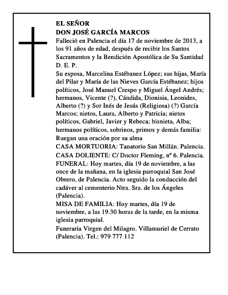Don José García Marcos