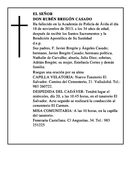 Don Rubén Bregón Casado