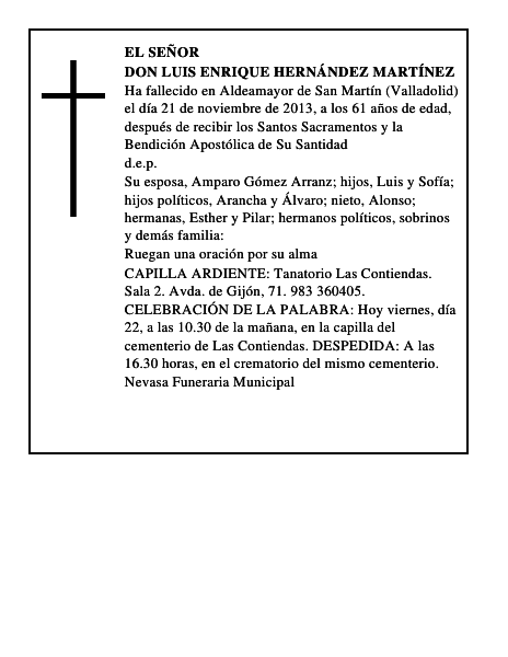 Don Luis Enrique Hernández Martínez