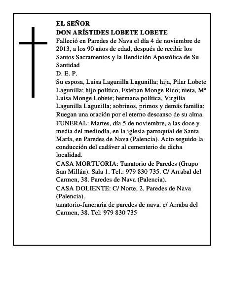 Don Arístides Lobete Lobete
