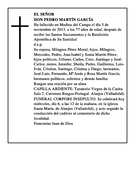 Don Pedro Martín García