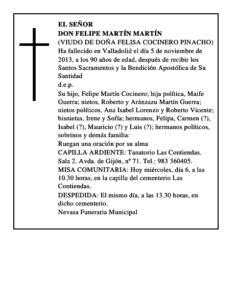 Don Felipe Martín Martín