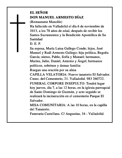 Don Manuel Armesto Díaz