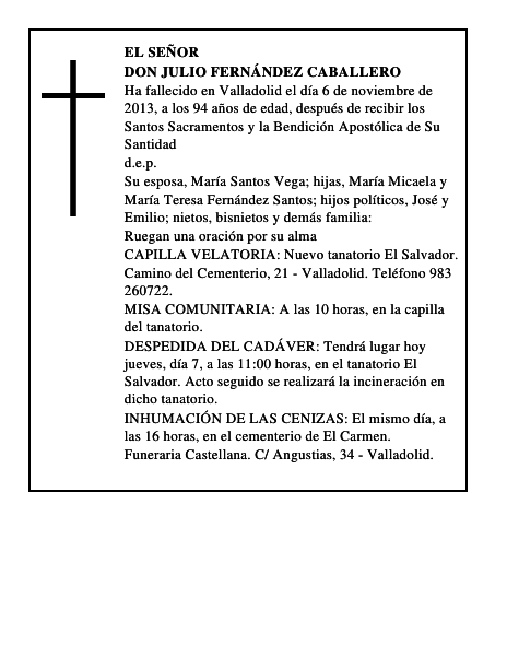 Don Julio Fernández Caballero