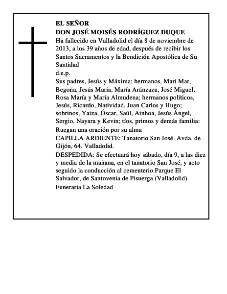 Don José Moisés Rodríguez Duque