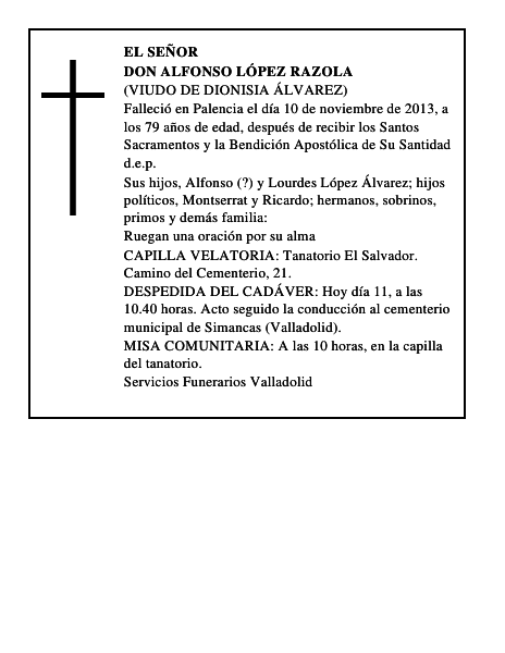 Don Alfonso López Razola