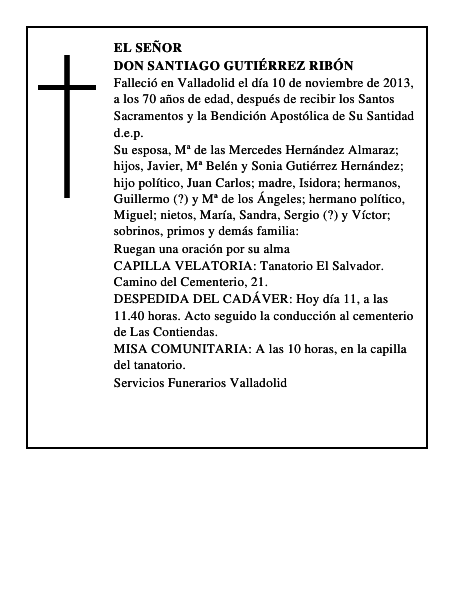 Don Santiago Gutiérrez Ribón