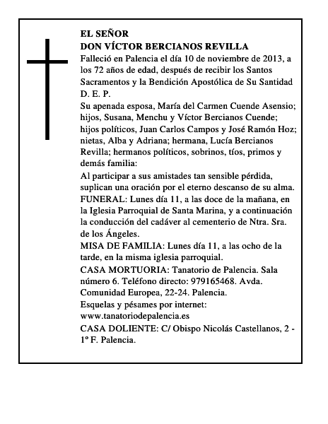 Don Víctor Bercianos Revilla