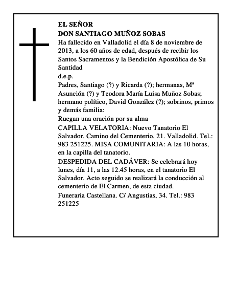 Don Santiago Muñoz Sobas