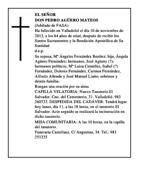 Don Pedro Agüero Mateos