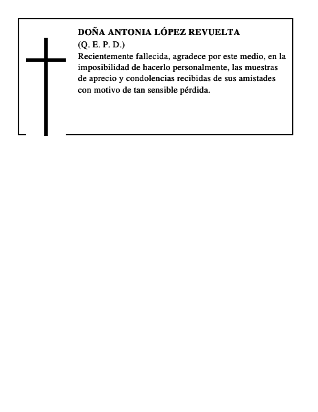 Doña Antonia López Revuelta