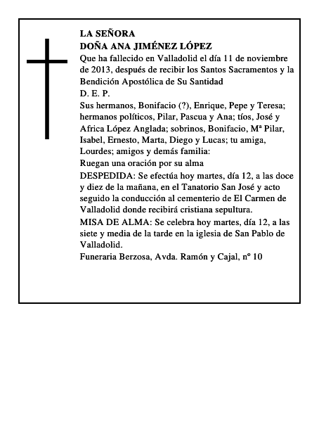 Doña Ana Jiménez López