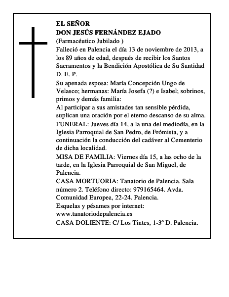 Don Jesús Fernández Ejado