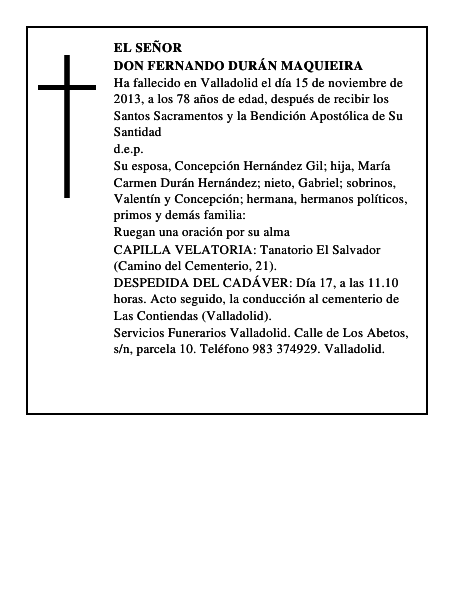 Don Fernando Durán Maquieira