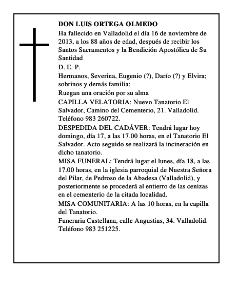 Don Luis Ortega Olmedo