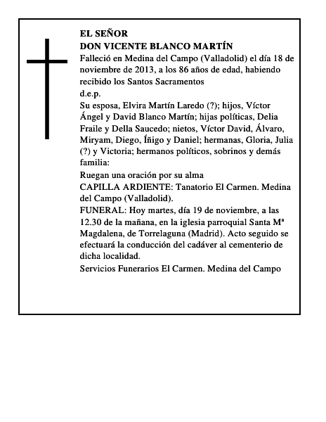Don Vicente Blanco Martín