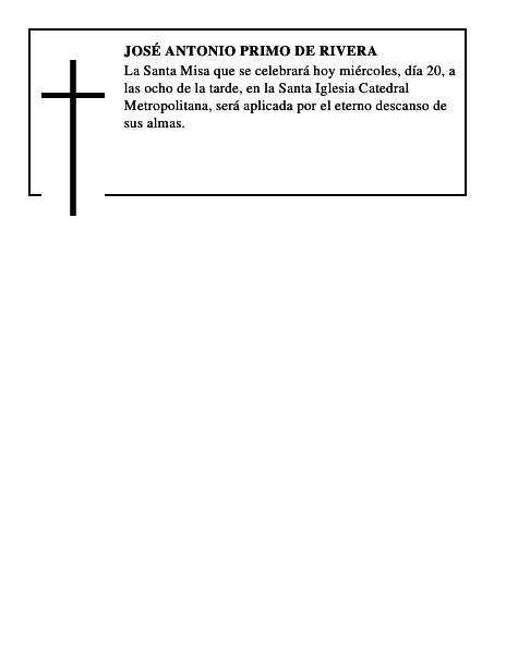 José Antonio Primo de Rivera