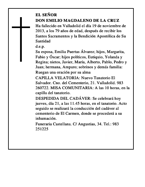 Don Emilio Magdaleno de la Cruz