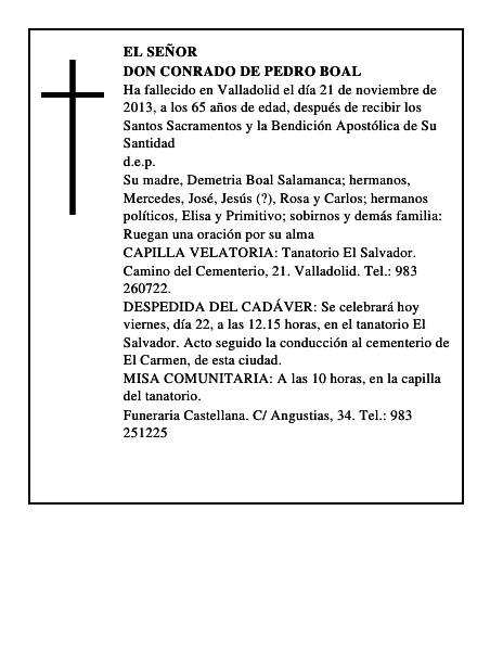 Don Conrado de Pedro Boal