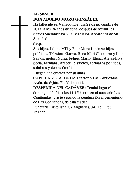 Don Adolfo Moro González