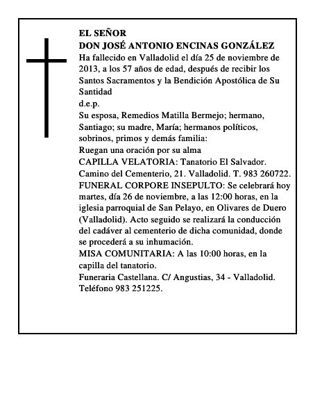 Don José Antonio Encinas González