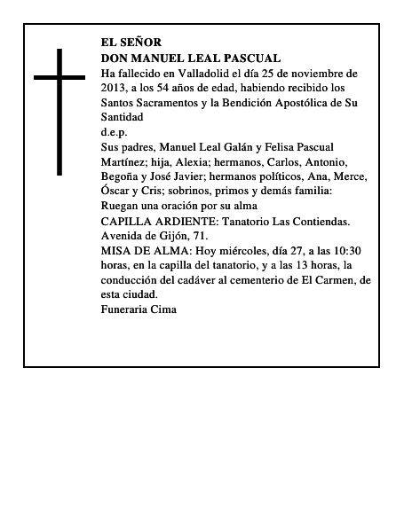 Don Manuel Leal Pascual