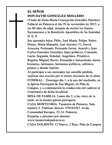 Don David González Molledo