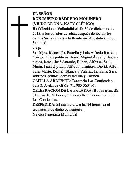 Don Rufino Barredo Molinero