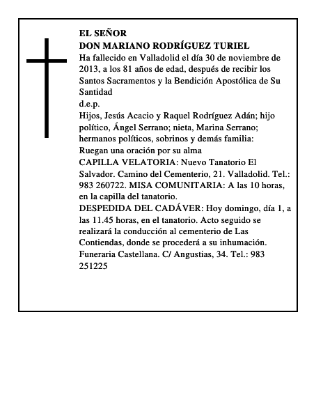 Don Mariano Rodríguez Turiel