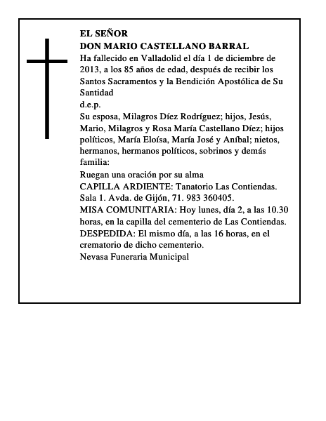 Don Mario Castellano Barral