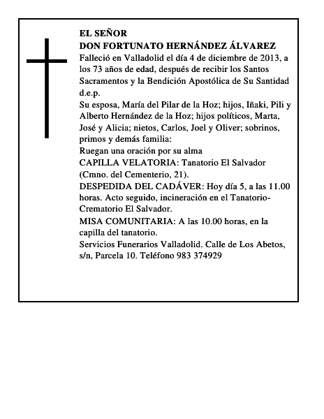 Don Fortunato Hernández Álvarez