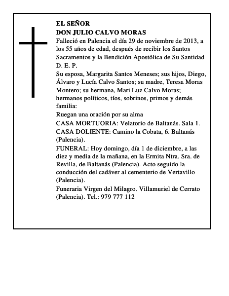 Don Julio Calvo Moras