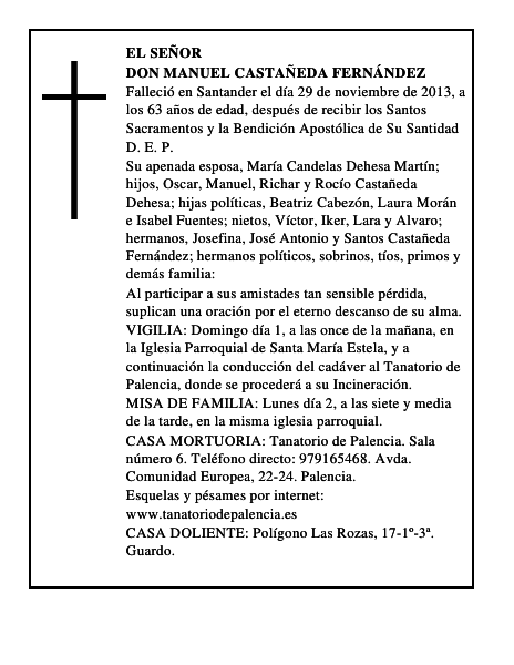 Don Manuel Castañeda Fernández