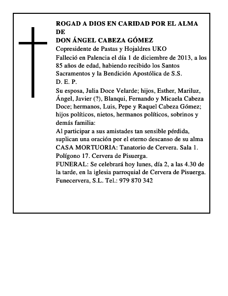 Don Ángel Cabeza Gómez