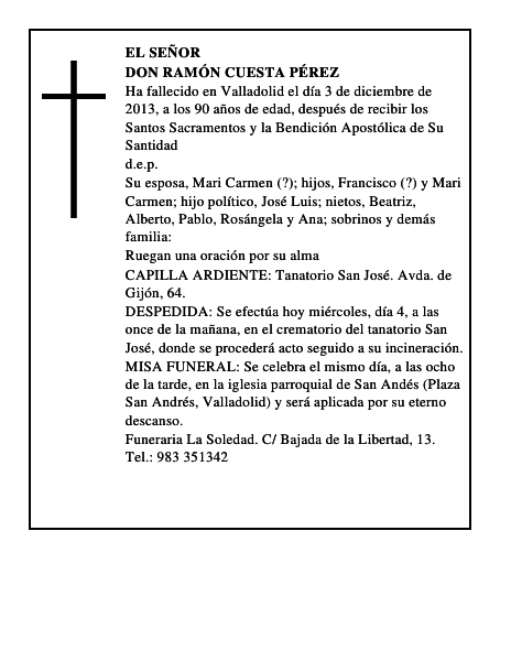 Don Ramón Cuesta Pérez