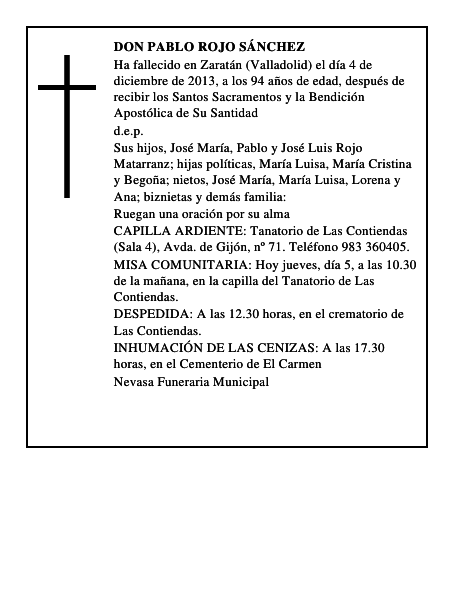 Don Pablo Rojo Sánchez