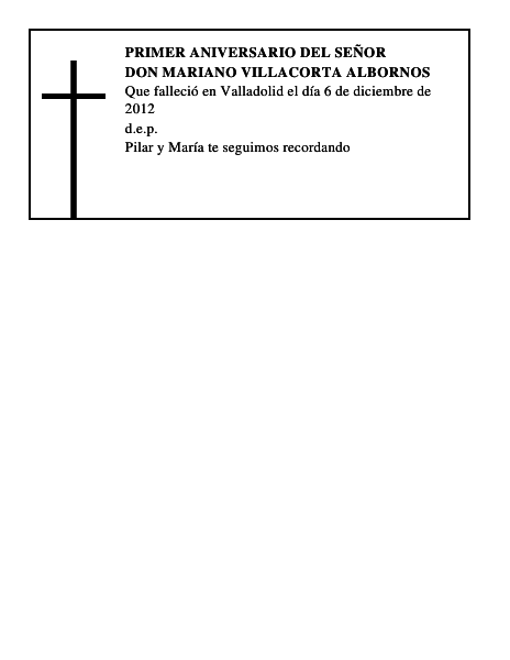 Don Mariano Villacorta Albornos