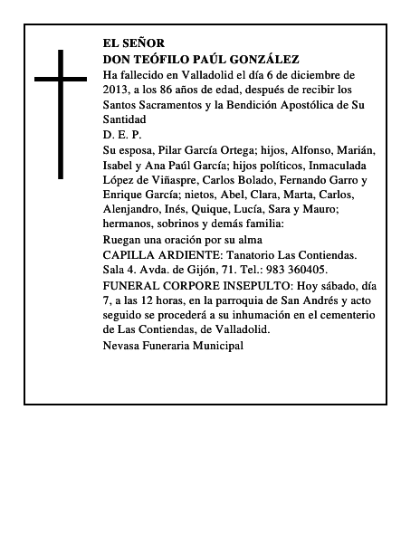 Don Teófilo Paúl González