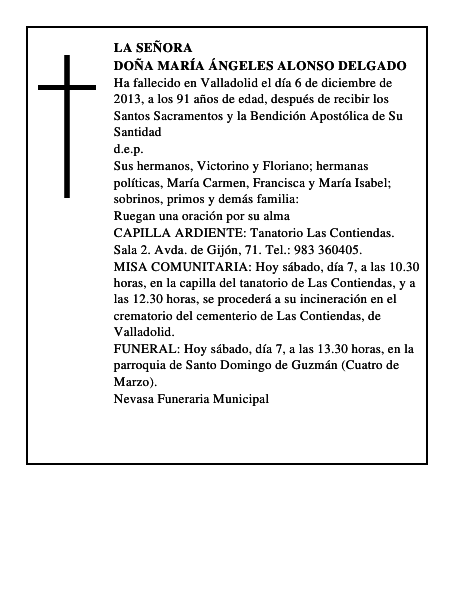 Doña María Ángeles Alonso Delgado