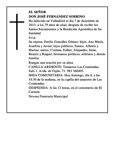 Don José Fernández Sobrino