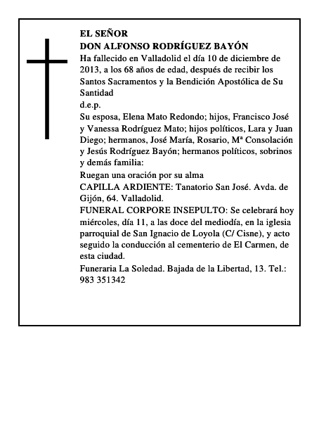 Don Alfonso Rodríguez Bayón