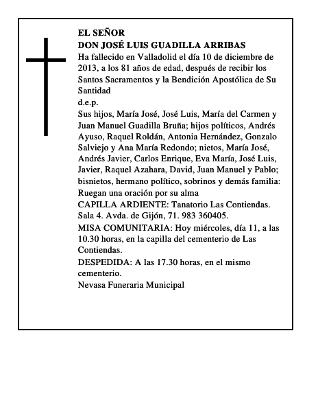 Don José Luis Guadilla Arribas