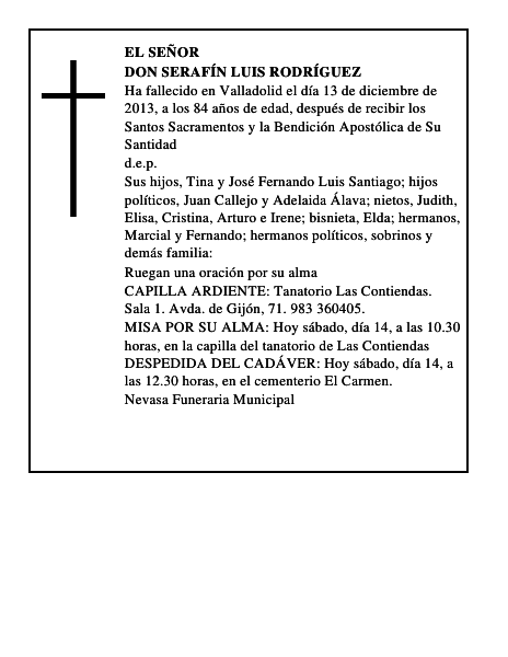 Don Serafín Luis Rodríguez