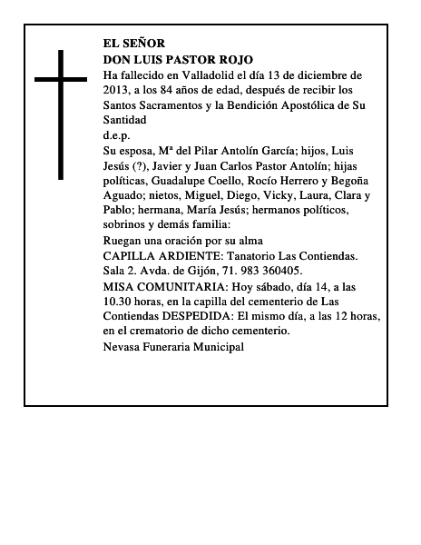 Don Luis Pastor Rojo