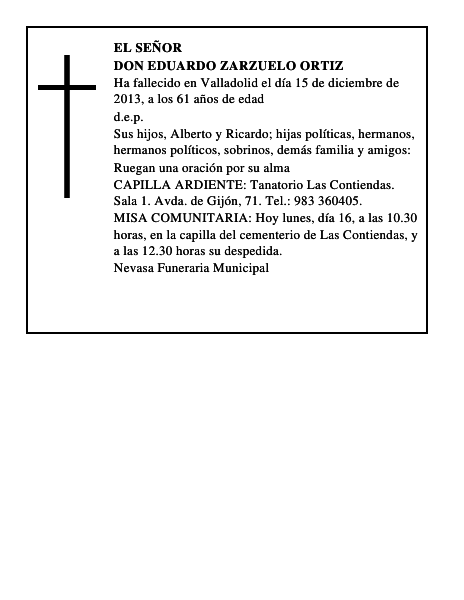 Don Eduardo Zarzuelo Ortiz